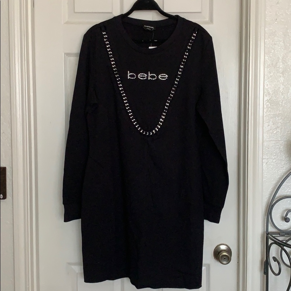 Bebe black sweater dress.